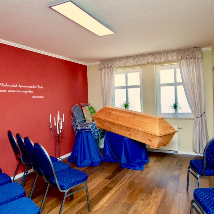 Abschiedsraum Bestattungshaus Inselstille Bergen Rügen