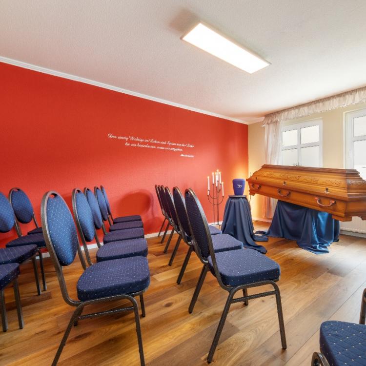 Abschiedsraum Bestattungshaus Inselstille Bergen Rügen